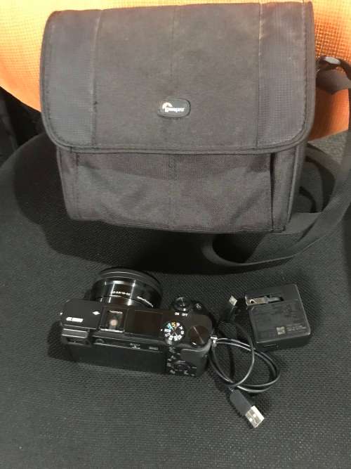 Sony Alpha a6000 Mirrorless Digitial Camera 24.3MP SLR Camera with 3.0-Inch LCD (Black) w/ 16-50mm